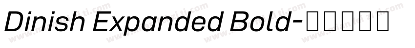Dinish Expanded Bold字体转换